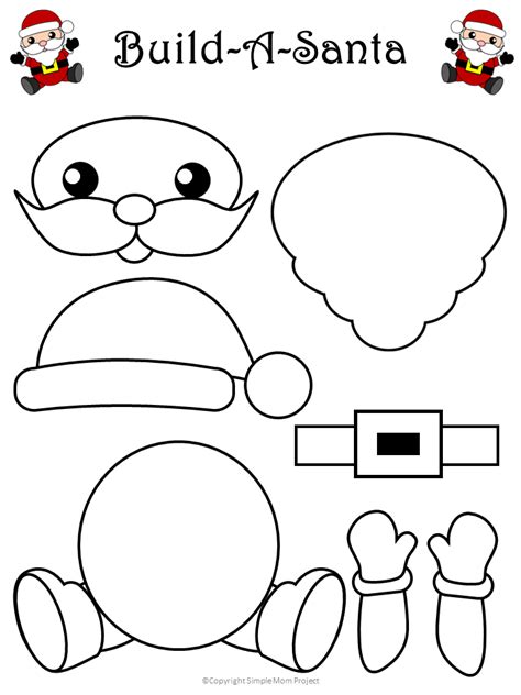 printable snowman craft   template preschool christmas crafts