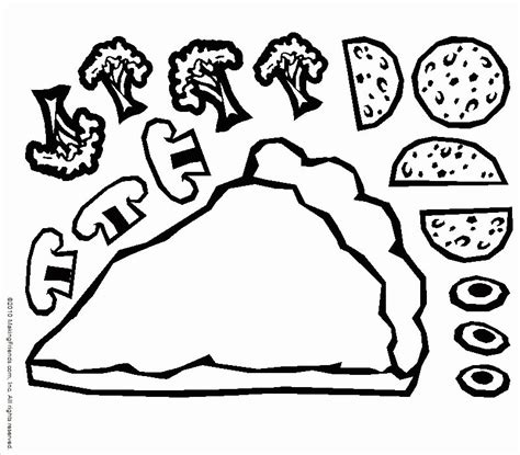 pizza coloring page  childrens printable   coloring home
