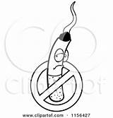 Cigarette Clipart Cartoon Restriction Coloring Pouting Symbol Outlined Vector Preview Thoman Cory Happy sketch template