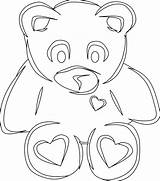 Teddy Bear Drawing Line Paintingvalley sketch template