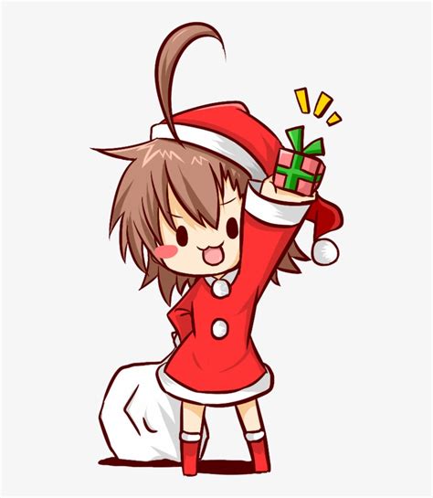 christmas event santa claus anime chibi  png  pngkit