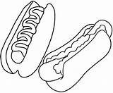 Hotdog Mitraland sketch template