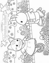 Sylvanian Coloring Families Calico Pages Critters Printable Easter Kleurplaten Fun Cat Familys Color Kids Print Family Kleurplaat Critter Board Colouring sketch template