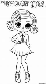 Lol Omg Coloring Pages Girl Uptown Printable Print sketch template