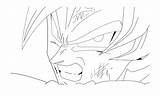 Goku Kamehameha Dbz Ssj3 Vegeta Bardock Coloringhome Vippng sketch template
