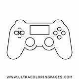 Controller Game Coloring Template sketch template