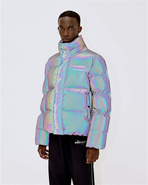 purple reflective core puffer jacket       stores jackets