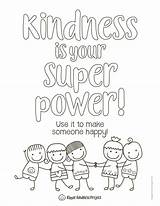 Kindness Children Respect Mindfulness sketch template
