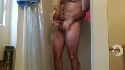 jerking off in the shower cum shot hairy free man porn 75 xhamster