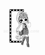 Lol Coloring Surprise Omg Diva Lady Pages Printable sketch template