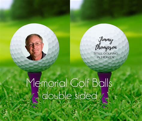 memorial golf balls memorial photo golf balls  golfing  hea
