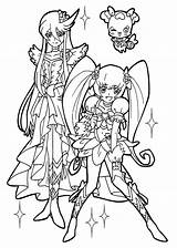 Coloring Pages Girl Anime Cure Pretty Cute Girls Giraffe Print Sailor Moon Princess Template sketch template
