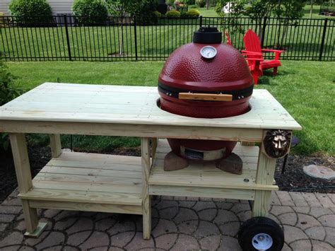 kamado table images  pinterest outdoor cooking