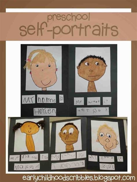 portrait template  kindergarten