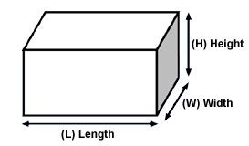 image result  height width length length times width volume lessons learn english