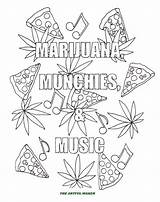Coloring Weed Pages Marijuana Adult Pot Leaf Music Drawing Munchies Printable Book Cannabis Step Trippy Plant Color Etsy Getdrawings Zoom sketch template