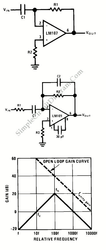 op amp circuit differentiator simple circuit diagram