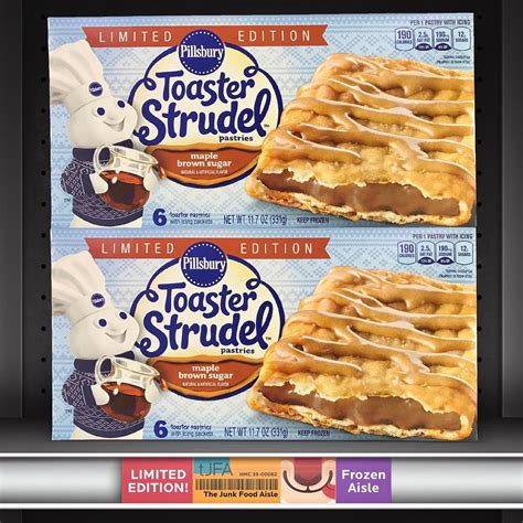 maple brown sugar pillsbury toaster strudels  junk food aisle