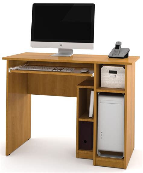 basic cappuccino cherry computer desk  bestar