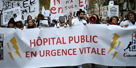 crise de lhopital plusieurs milliers de personnes manifestent  paris