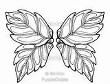 Wings Coloring Pages Printable Fairy Butterfly Book Wing Color Drawing Etsy Adult Digital sketch template