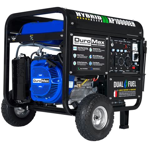 duromax xpeh  watt cc electric start dual fuel hybrid portable generator walmart