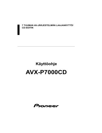 pioneer avx pcd user manual manualzz