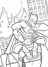 Coloring Pages Gargoyle Popular Batman sketch template