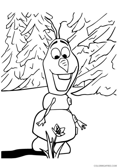 frozen coloring pages olaf  snowman coloringfree coloringfreecom