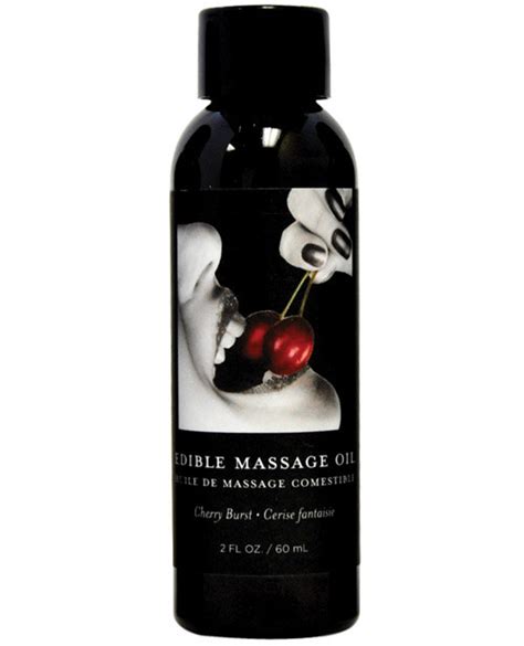 earthly body edible flavored massage oil 8oz
