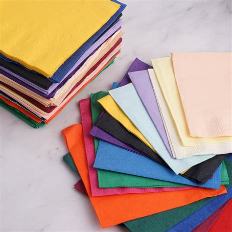 pack  square  ply cocktail paper napkins paper beverage napkins tableclothsfactory