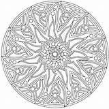 Coloring Pages Mandala Complicated Getdrawings Complex sketch template