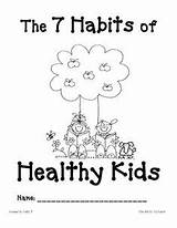 Habits Kids Healthy Seven Habit Book Coloring Pages Proactive Covey Printable Happy Leader School Sean Preschool Kindergarten Activities Habitos Booklet sketch template