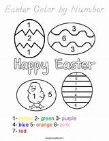 Easter Color Coloring Number Worksheet Noodle Print Tracing Twistynoodle Favorites Login Built Add California Usa sketch template