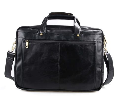 leather briefcases  men modern follicle