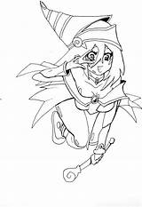Magician Dark Girl Deviantart Drawing sketch template