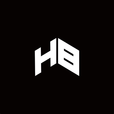 hb logo monogram modern design template  vector art  vecteezy