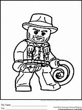 Coloring Indiana Jones Pages Printable Print Lego Getcolorings Color sketch template