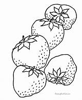 Coloring Strawberry Pages Fresh Strawberries Book Fruit Desenhos Morango Line Fabric Sheet Pintura sketch template