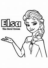 Elsa Frozen Coloring Pages Queen Disney Princess Face Color Kids Getcolorings Printable Print Getdrawings sketch template