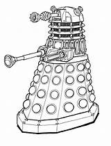 Who Dr Dalek Coloring Pages Doctor Colouring Daleks Drawings Deviantart Trending Days Last Draw Lineart Choose Board sketch template