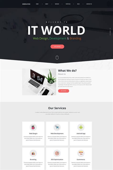 business webpage layout ideas products page design landing page