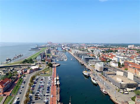 panoramic view  bremerhaven germany