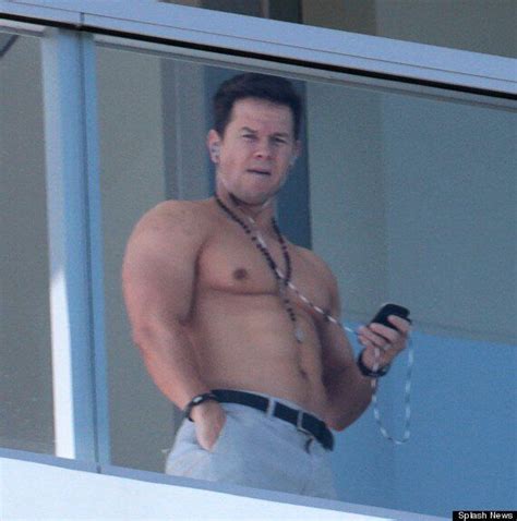 mark wahlberg is back to his old shirtless ways in miami huffpost uk news