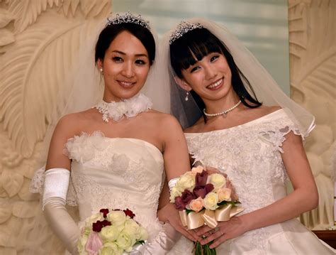 Japanese Female Celebrities ‘tie The Knot In Same Sex Wedding Ceremony