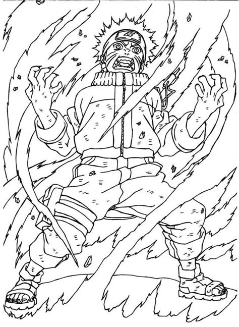 tailed fox naruto coloring pages