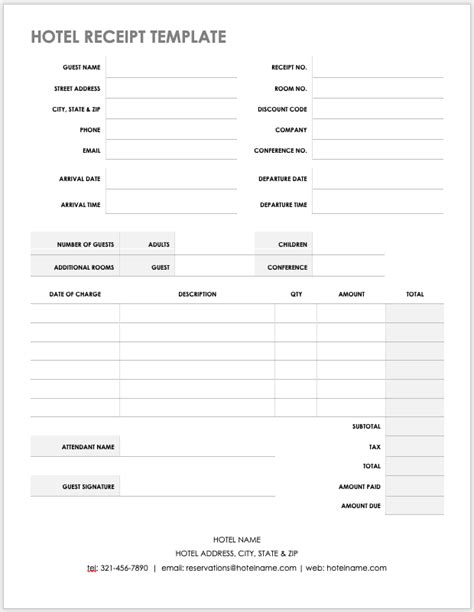 microsoft word receipt templates smartsheet