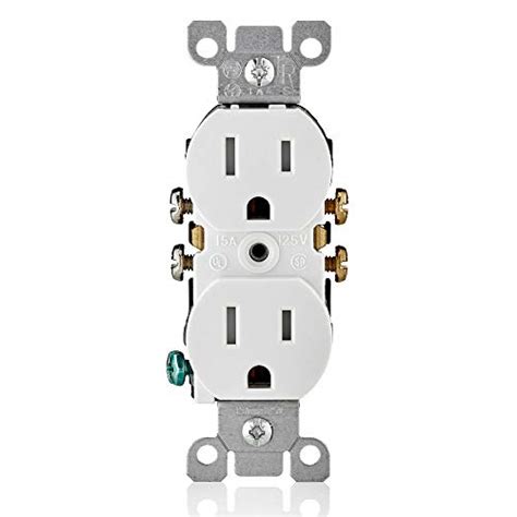 leviton   straight blade tamper resistant duplex receptacle      pole  wire