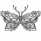 Mask Coloring Butterfly Printable Template sketch template