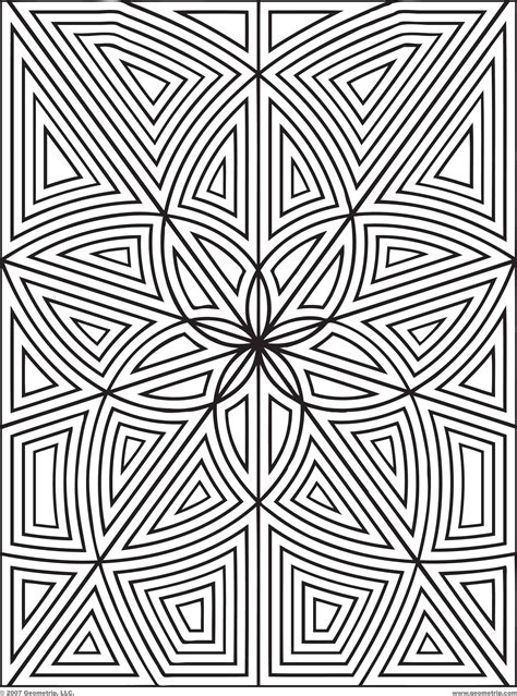geometric flower coloring pages advanced coloring pages geometric